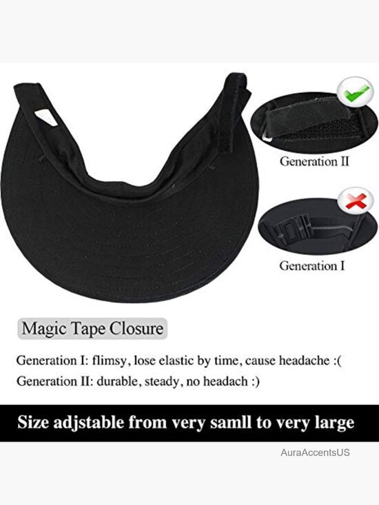 2-Pack Wide Brim Sun Visor Hat - UPF 50+ Cotton - Adjustable main image 6